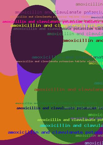 amoxicillin and clavulanate potassium tablets alcohol